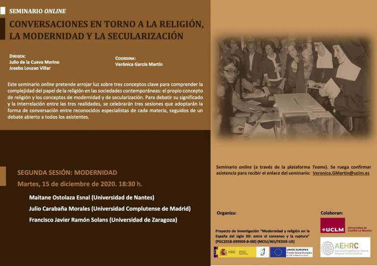Segunda sesión seminario Religión, modernidad, secularización