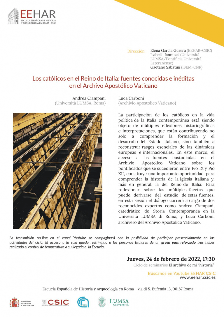 Seminario online desde roma
