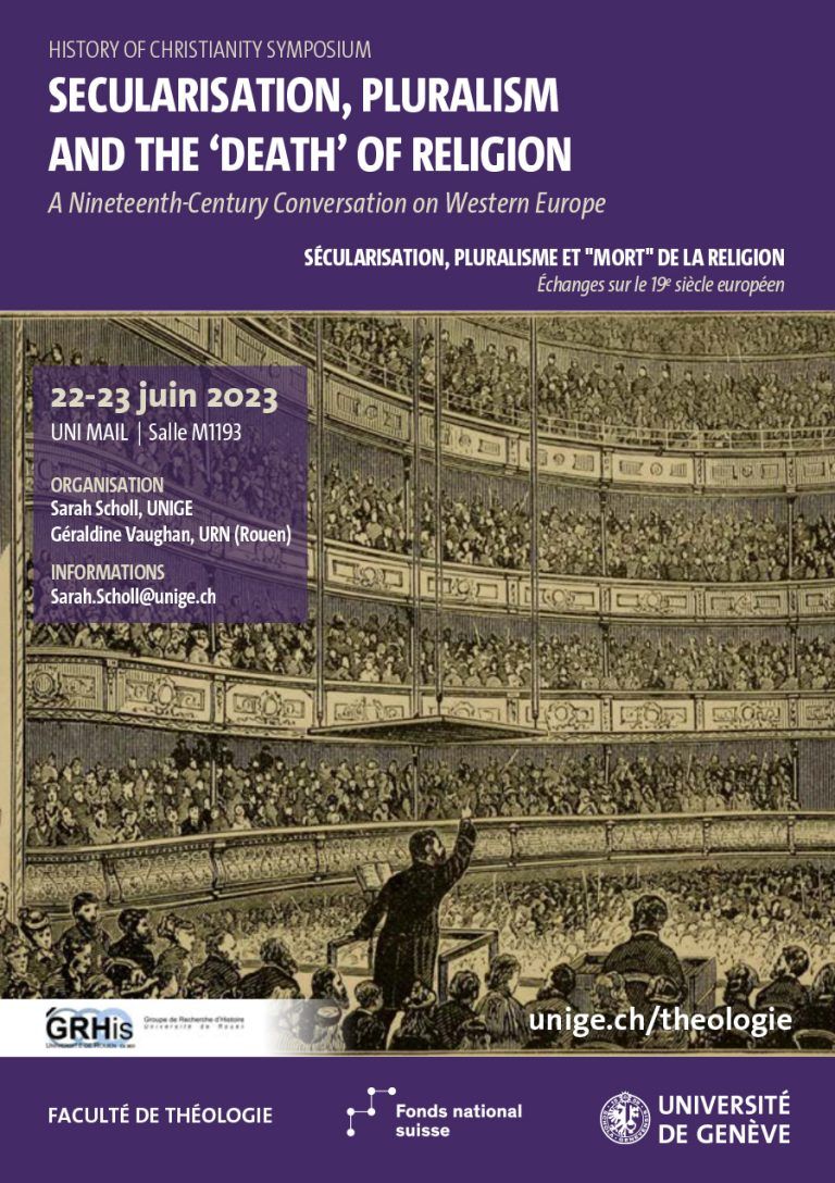 Coloquio/Simposio internacional: secularización, pluralismo Y la ‘muerte’ de la religión (22-23 junio 2023)