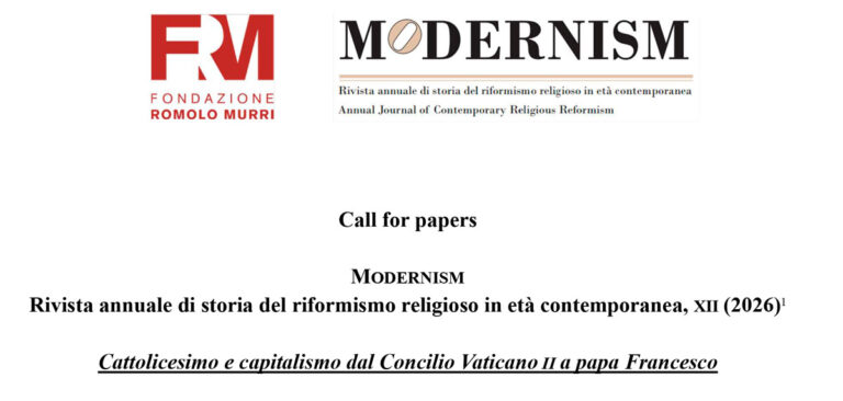📢 Call for Papers: «Cattolicesimo e capitalismo dal Concilio Vaticano II a papa Francesco» 📢