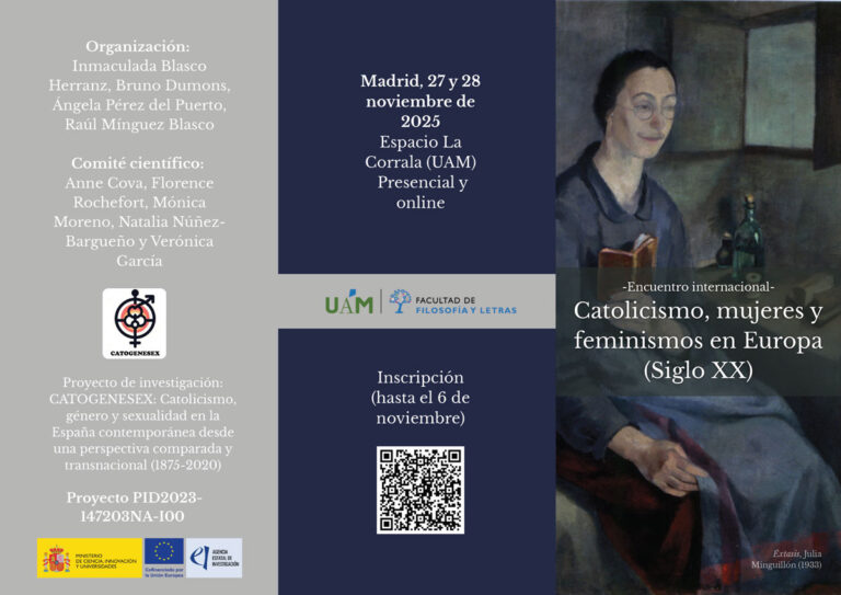 Encuentro Internacional «Catolicismo, mujeres y feminismos en Europa (siglo XX)»