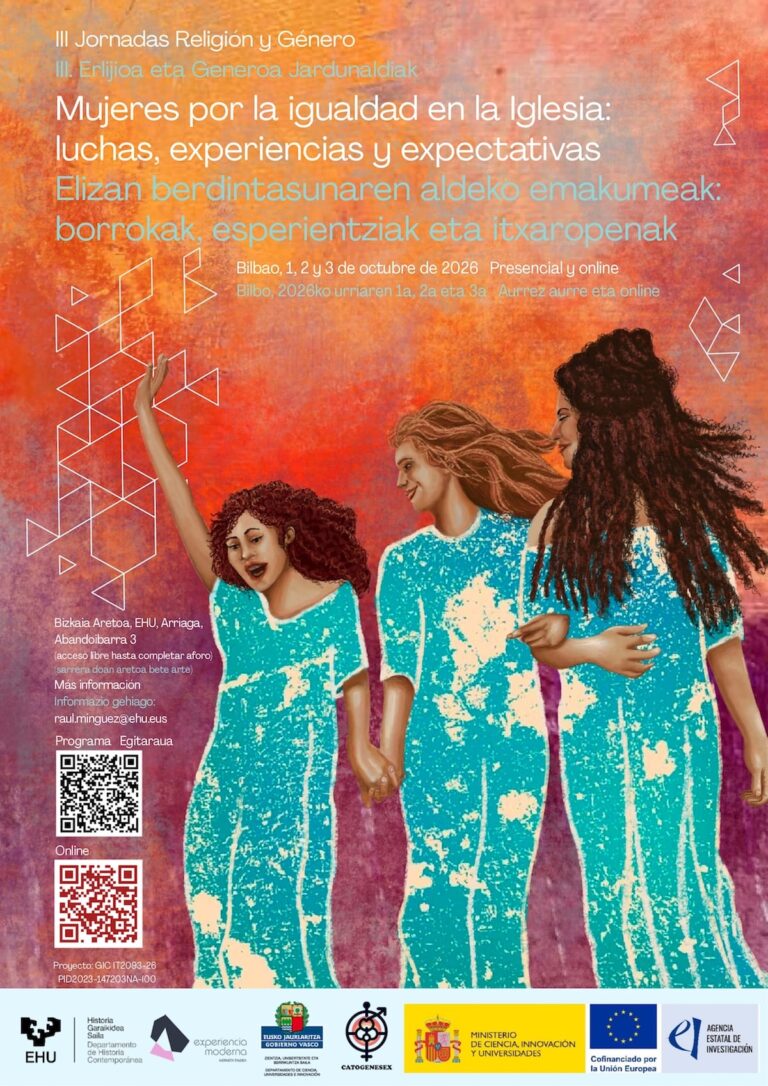 III Jornadas Religión y Género: “Mujeres por la igualdad en la Iglesia: luchas, experiencias y expectativas»