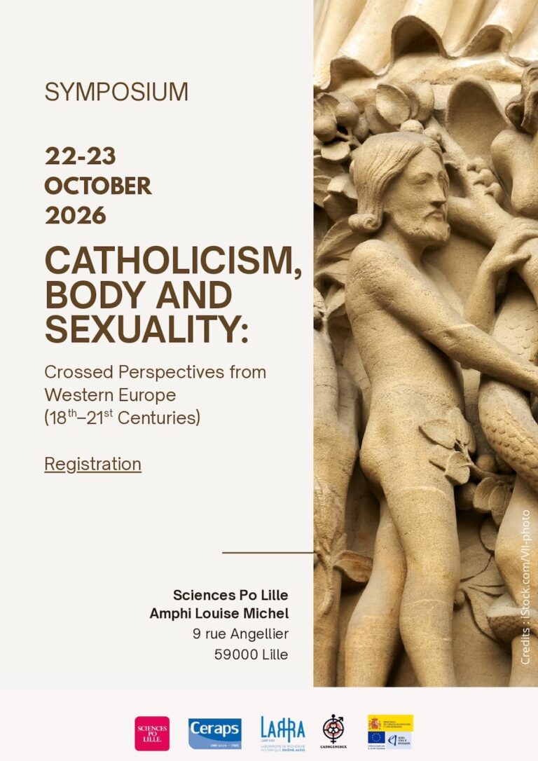 Simposio “Catholicism, Body and Sexuality: Crossed Perspectives from Western Europe (18th–21st Centuries)”
